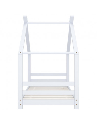 Giroletto per Bambini Bianco in Massello di Pino 80x160 cm