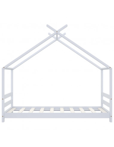 Giroletto per Bambini Bianco in Massello di Pino 80x160 cm