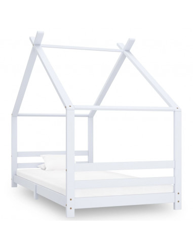 Giroletto per Bambini Bianco in Massello di Pino 90x200 cm