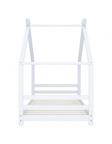 Giroletto per Bambini Bianco in Massello di Pino 90x200 cm