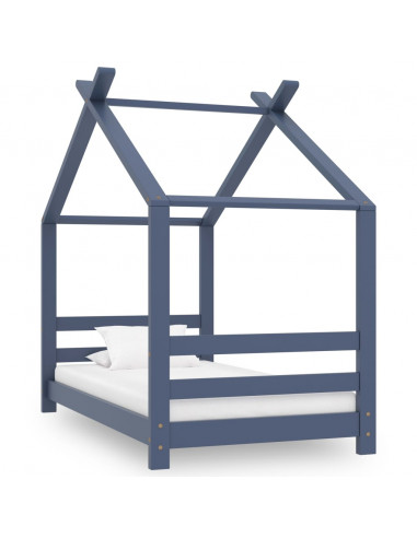 Giroletto per Bambini Grigio in Massello di Pino 70x140 cm