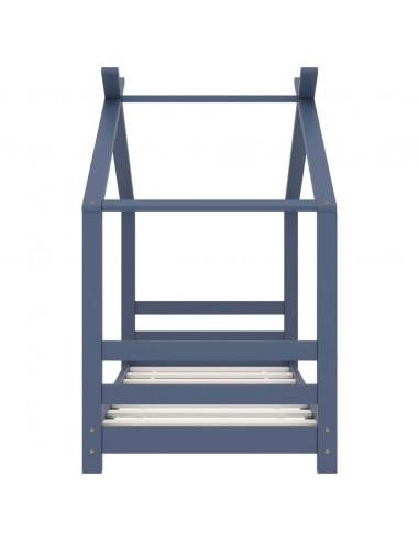 Giroletto per Bambini Grigio in Massello di Pino 70x140 cm