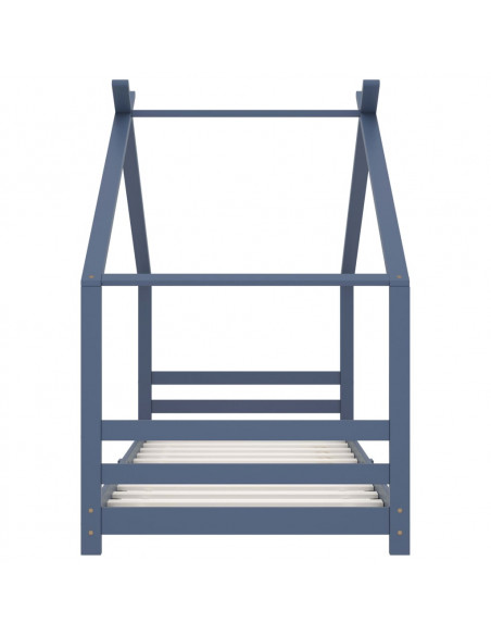 Giroletto per Bambini Grigio in Massello di Pino 90x200 cm