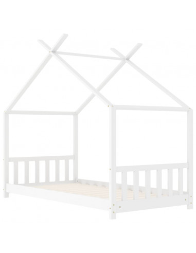 Giroletto per Bambini Bianco in Massello di Pino 70x140 cm