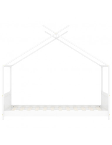 Giroletto per Bambini Bianco in Massello di Pino 70x140 cm