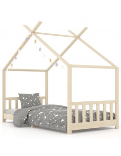 Giroletto per Bambini in Legno Massello di Pino 90x200 cm 2