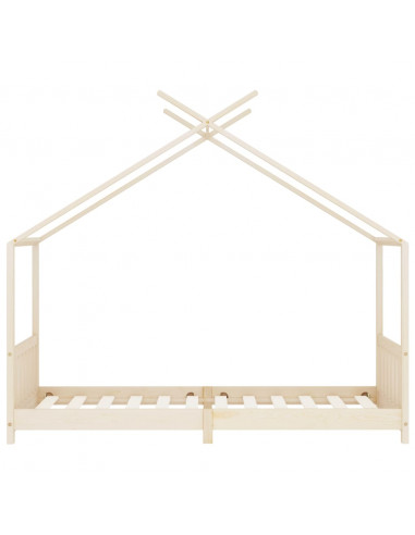 Giroletto per Bambini in Legno Massello di Pino 90x200 cm