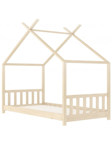 Giroletto per Bambini in Legno Massello di Pino 70x140 cm