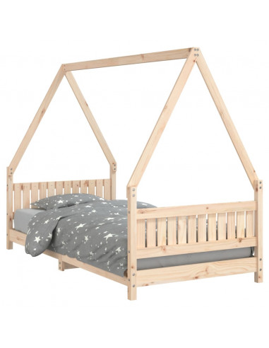 Giroletto per Bambini 90x190 cm in Legno Massello di Pino