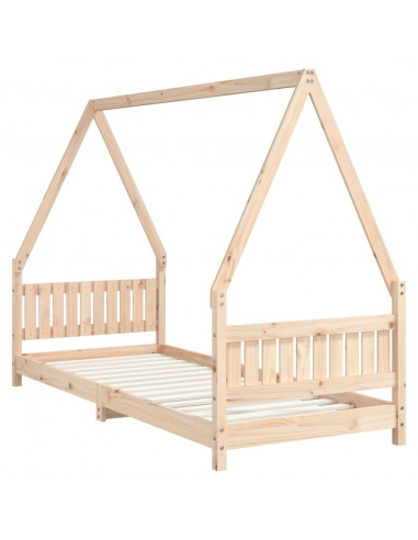 Giroletto per Bambini 80x200 cm in Legno Massello di Pino