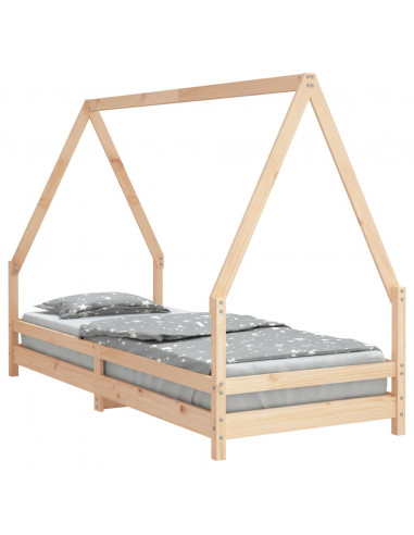 Giroletto per Bambini 80x200 cm in Legno Massello di Pino