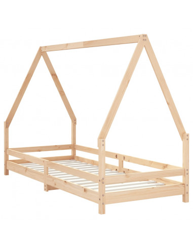 Giroletto per Bambini 80x200 cm in Legno Massello di Pino