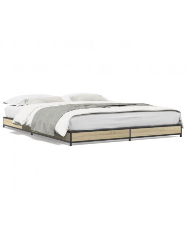 Giroletto Rovere Sonoma 120x200 cm in Legno Multistrato Metallo