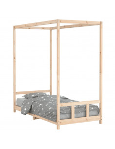 Giroletto per Bambini 90x190 cm in Legno Massello di Pino 2