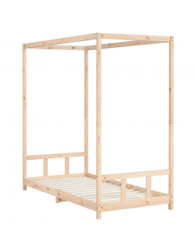 Giroletto per Bambini 90x190 cm in Legno Massello di Pino