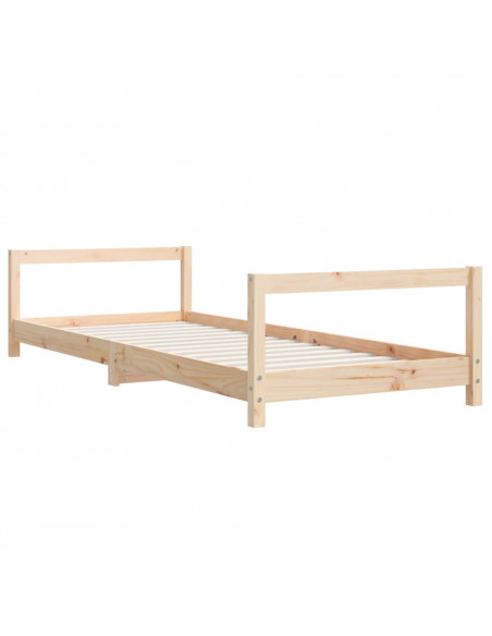 Giroletto per Bambini 80x200 cm in Legno Massello di Pino