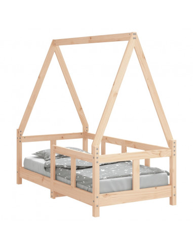 Giroletto per Bambini 70x140 cm in Legno Massello di Pino