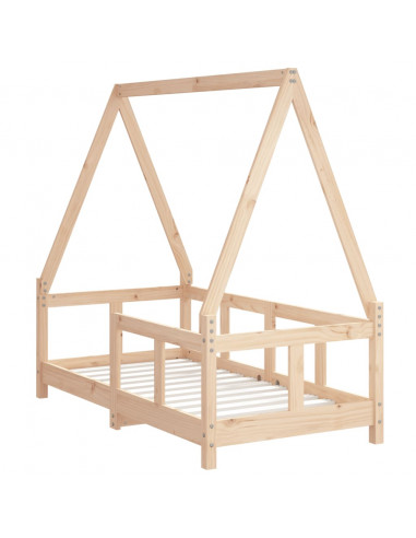 Giroletto per Bambini 70x140 cm in Legno Massello di Pino