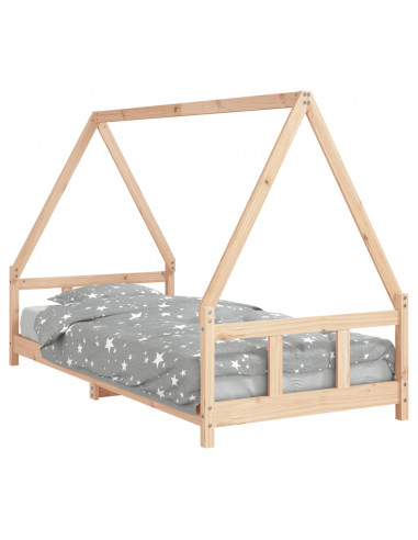 Giroletto per Bambini 90x200 cm in Legno Massello di Pino