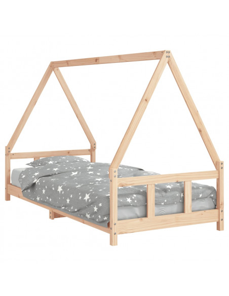 Giroletto per Bambini 90x200 cm in Legno Massello di Pino