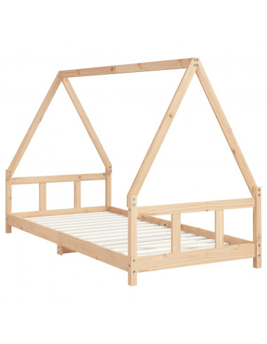 Giroletto per Bambini 90x200 cm in Legno Massello di Pino