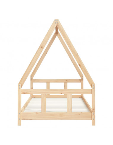 Giroletto per Bambini 90x200 cm in Legno Massello di Pino