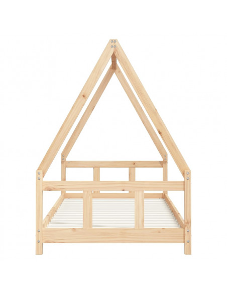 Giroletto per Bambini 90x200 cm in Legno Massello di Pino