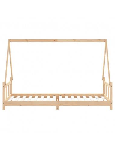 Giroletto per Bambini 90x200 cm in Legno Massello di Pino