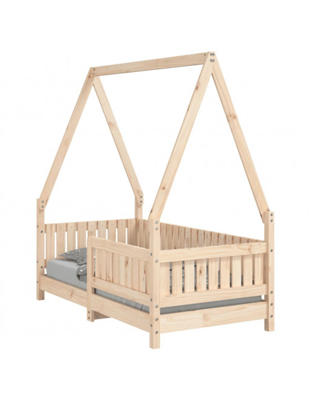 Giroletto per Bambini 70x140 cm in Legno Massello di Pino