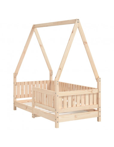 Giroletto per Bambini 70x140 cm in Legno Massello di Pino