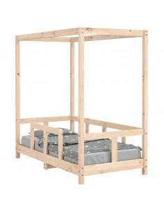 Giroletto per Bambini 70x140 cm in Legno Massello di Pino 2