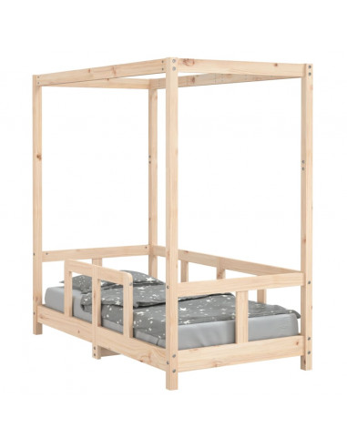 Giroletto per Bambini 70x140 cm in Legno Massello di Pino