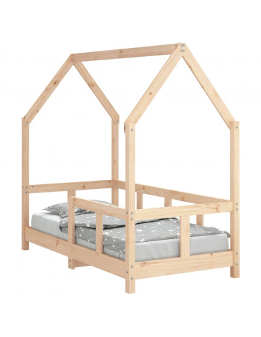 Giroletto per Bambini 70x140 cm in Legno Massello di Pino