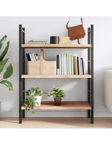 Ripiano a Parete 80x60x(2-4) cm Massello Rovere Non Trattato