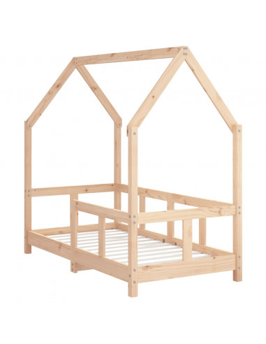 Giroletto per Bambini 70x140 cm in Legno Massello di Pino