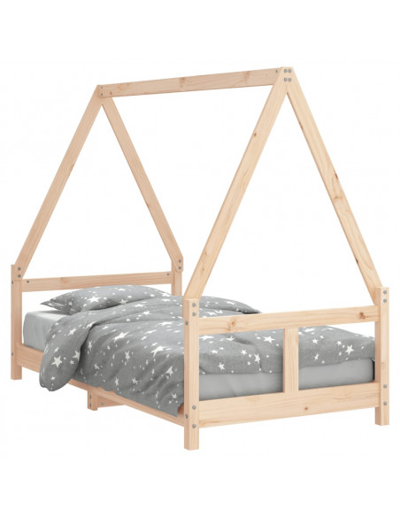 Giroletto per Bambini 80x160 cm in Legno Massello di Pino