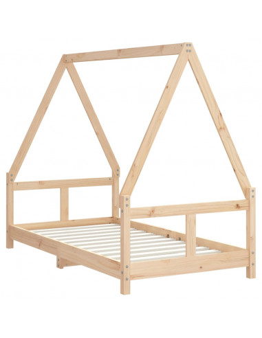 Giroletto per Bambini 80x160 cm in Legno Massello di Pino