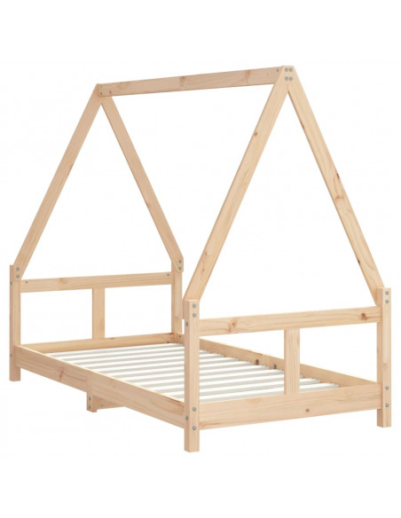 Giroletto per Bambini 80x160 cm in Legno Massello di Pino