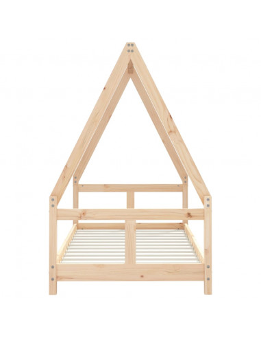 Giroletto per Bambini 80x160 cm in Legno Massello di Pino