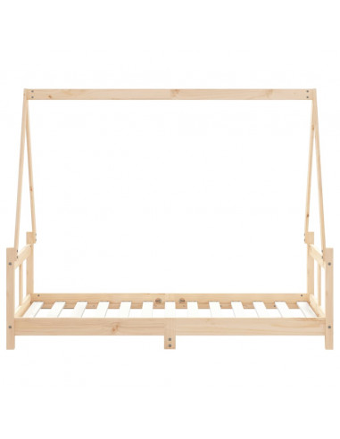 Giroletto per Bambini 80x160 cm in Legno Massello di Pino