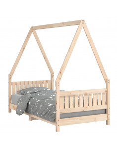 Giroletto per Bambini 80x160 cm in Legno Massello di Pino 2