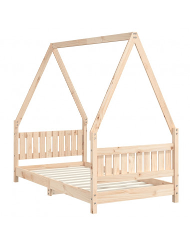 Giroletto per Bambini 80x160 cm in Legno Massello di Pino