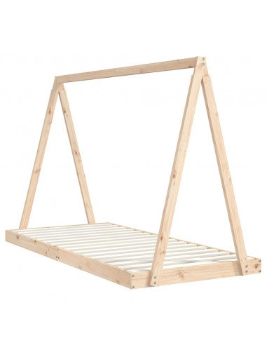 Giroletto per Bambini 90x200 cm in Legno Massello di Pino