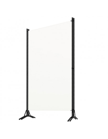 Divisorio a 3 Pannelli Bianco 260x180 cm in Tessuto