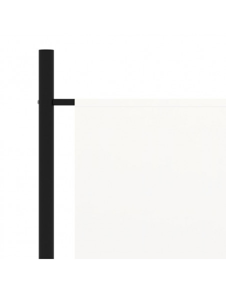 Divisorio a 3 Pannelli Bianco 260x180 cm in Tessuto