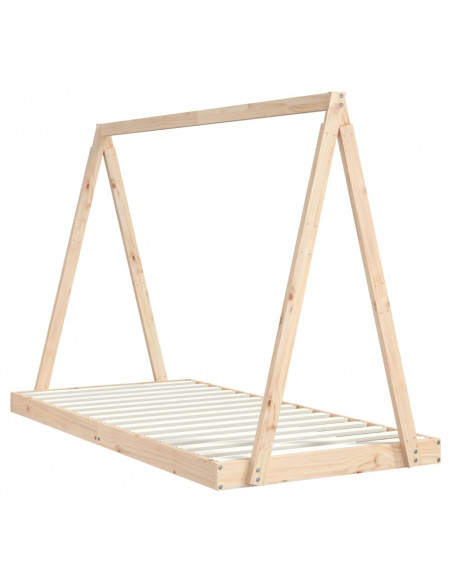 Giroletto per Bambini 90x190 cm in Legno Massello di Pino