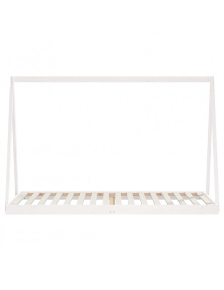 Giroletto per Bambini Bianco 90x200cm in Legno Massello di Pino