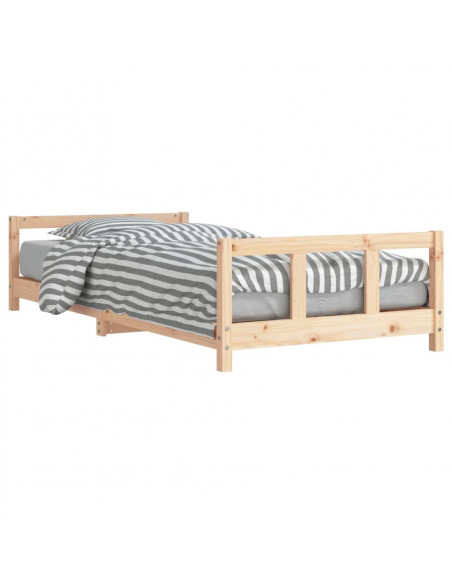 Giroletto per Bambini 90x190 cm in Legno Massello di Pino
