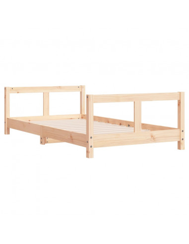 Giroletto per Bambini 80x160 cm in Legno Massello di Pino