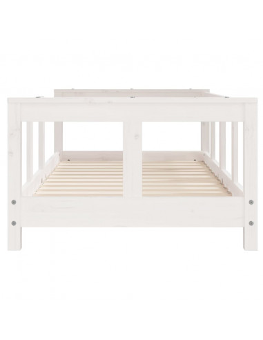 Giroletto per Bambini Bianco 70x140cm in Legno Massello di Pino